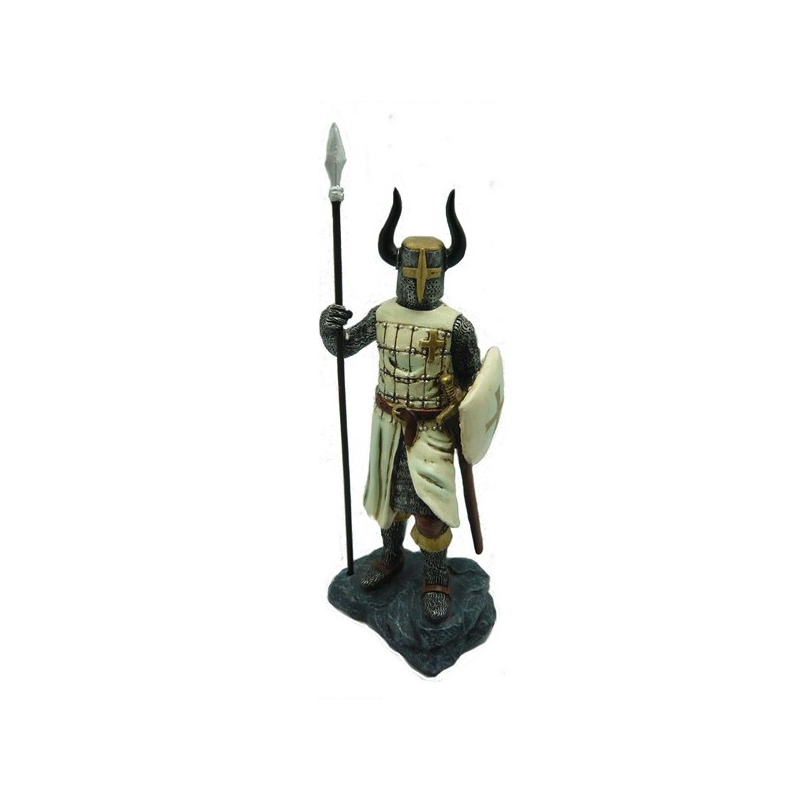 Cavaliere Crociato Bianco-20 cm