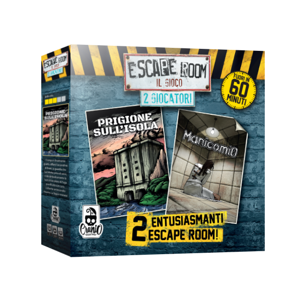 CRANIO - Escape Room - 2 Giocatori - 2 ESCAPE ROOM - PRIGIONE SULL'ISOLA - MANICOMIO