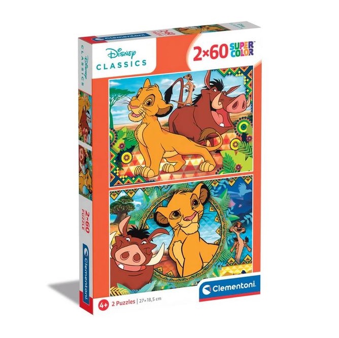CLEMENTONI 2 X 60 PEZZI - The Lion King