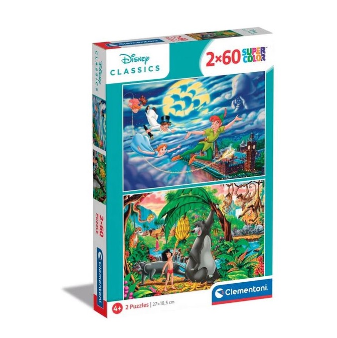 CLEMENTONI 2 X 60 PEZZI - Disney Classics