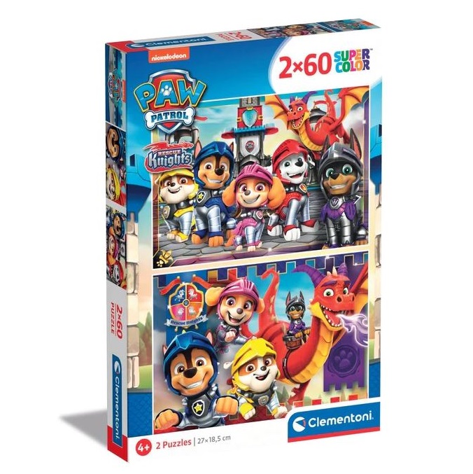 CLEMENTONI 2 X 60 PEZZI - Paw Patrol