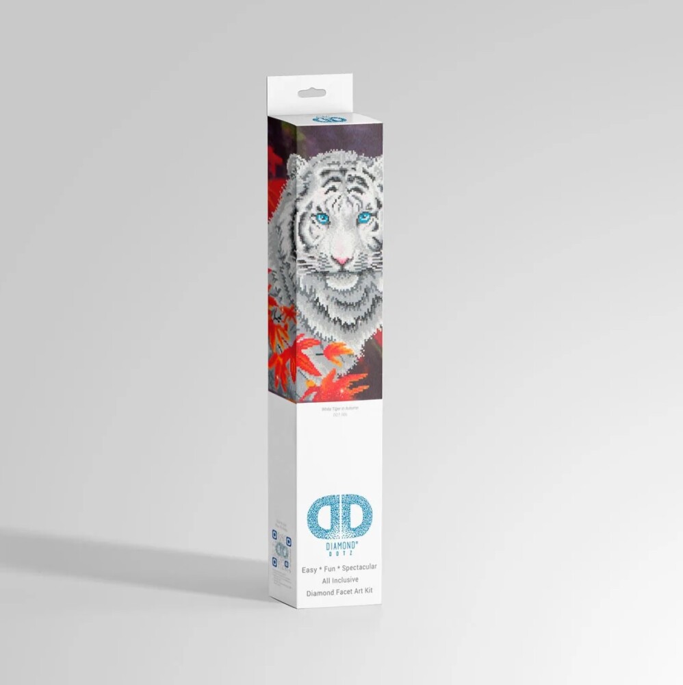 DIAMOND DOTZ - White Tiger in Autumn