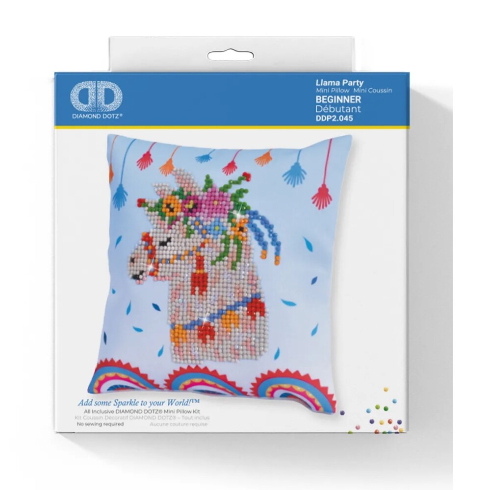 DIAMOND DOTZ - Llama Party ( Mini Cuscino)