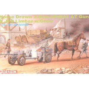 DRAGON 1/35 - Horse Drawn 2.8cm sPzB41 AT Gun & JFB Limber with Crew