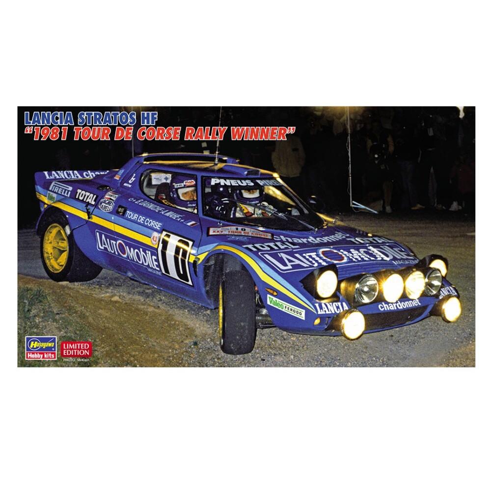 HASEGAWA 1/24 - LANCIA STRATOS HF 1981 TOUR DE CORSE RALLY WINNER