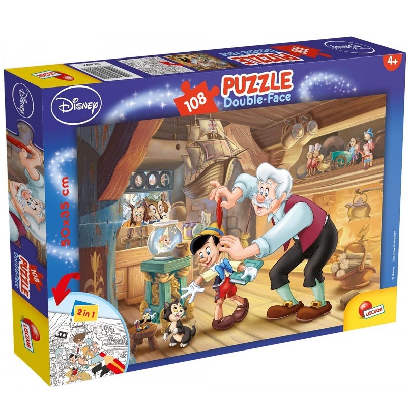 LISCIANI 108 PEZZI - DISNEY PINOCCHIO