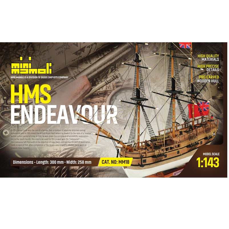 MAMOLI 1/143- HMS Endeavour