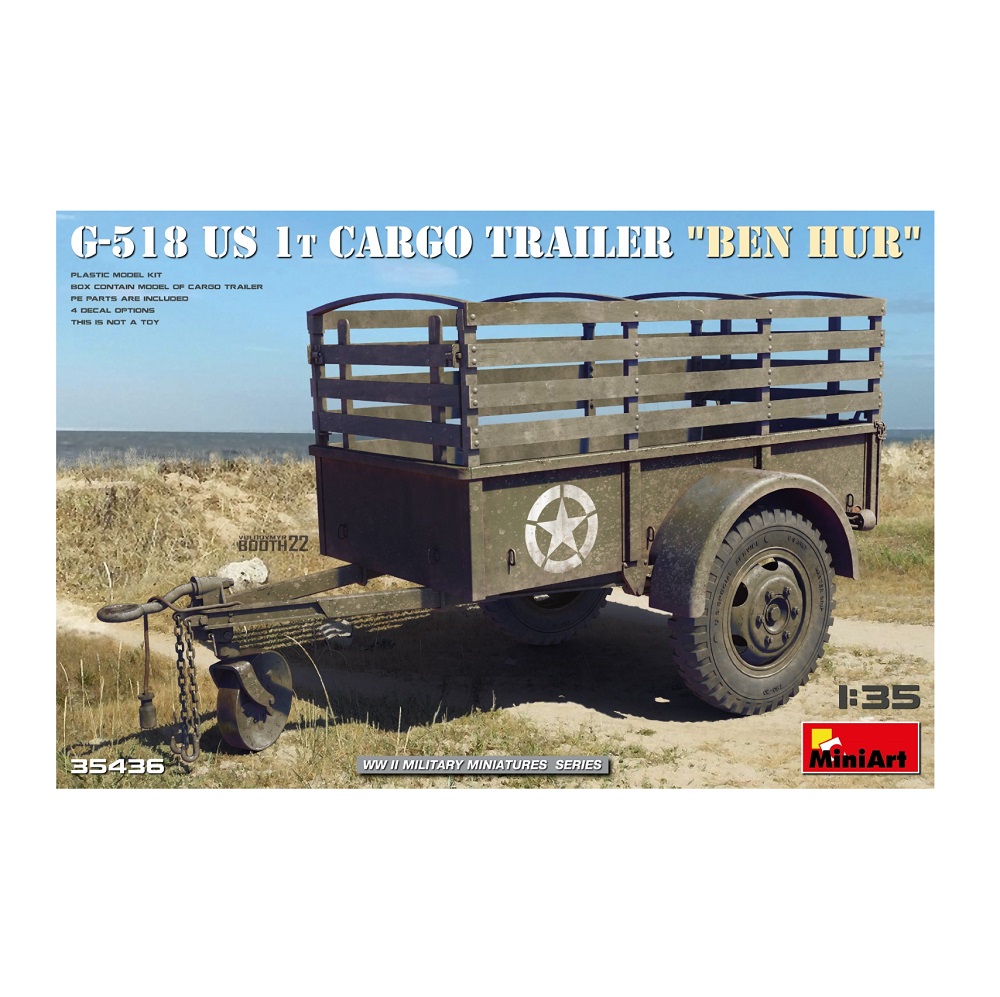 MINIART 1/35 - G-518 US 1t CARGO TRAILER “BEN HUR”