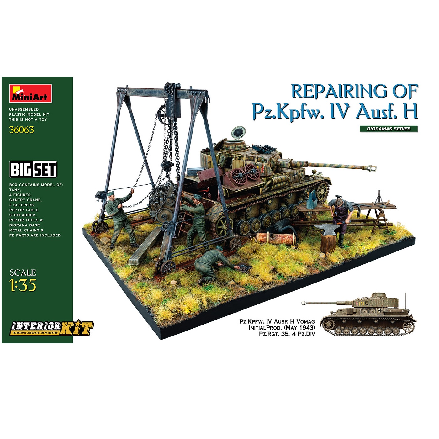 MINIART 1/35 - REPAIRING Of Pz.Kpfw. IV Ausf.