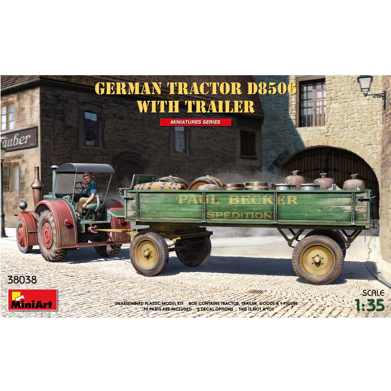 MINIART 1/35 - German Tractor D8506 with Trailer 1,00 28,40
