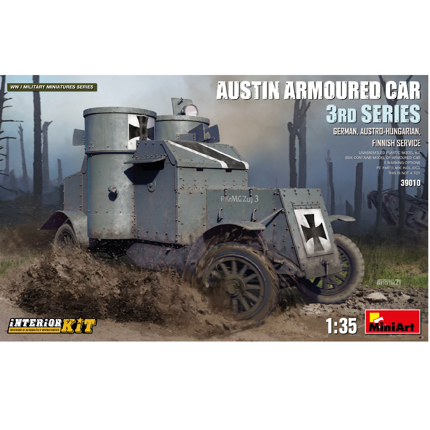 MINIAT 1/35 - Austin Armoured Car 3rd Series: Ger. Aus-Hun. Fin. Service Inter. K