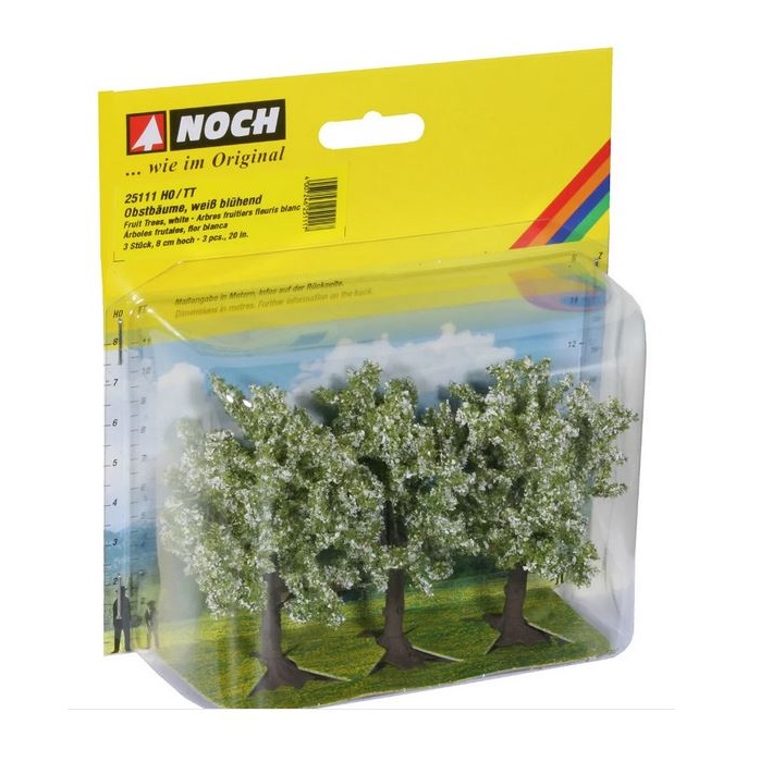 NOCH - ALBERO DA FRUTTA CON FIORI 3 PZ