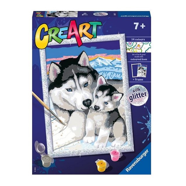 RAVENSBURGER - CUTE HUSKIES