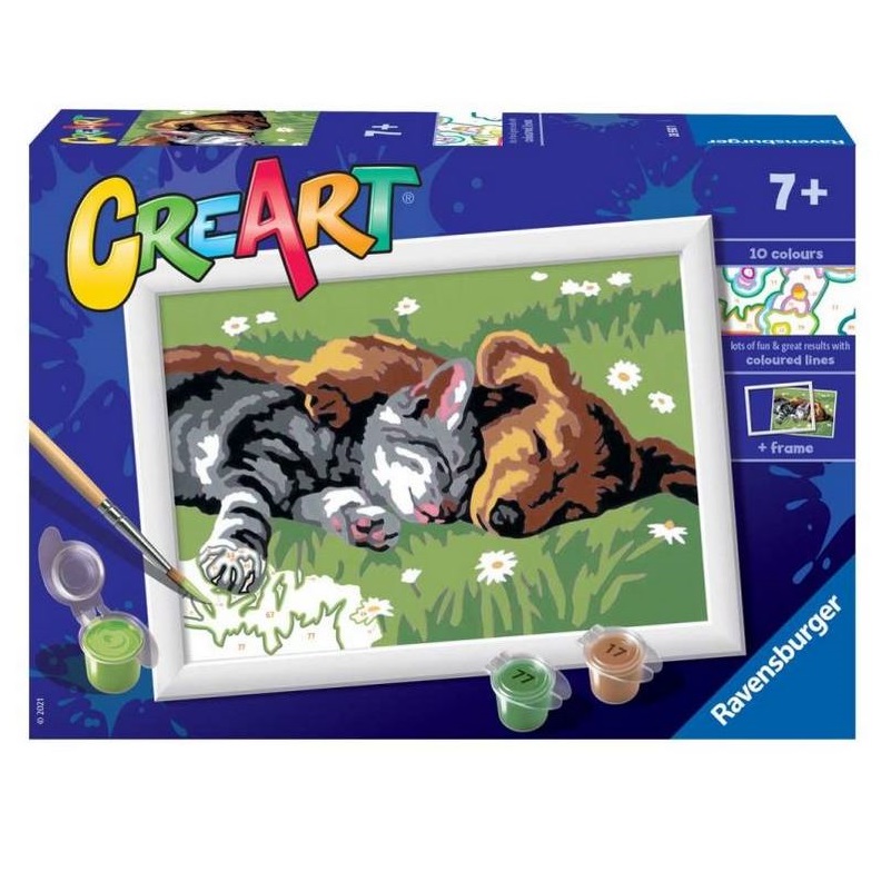 RAVENSBURGER - SLEEPING CAT AND DOG