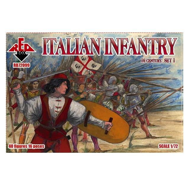 RED BOX 1/72 - Italian infantry, 16th century set 1