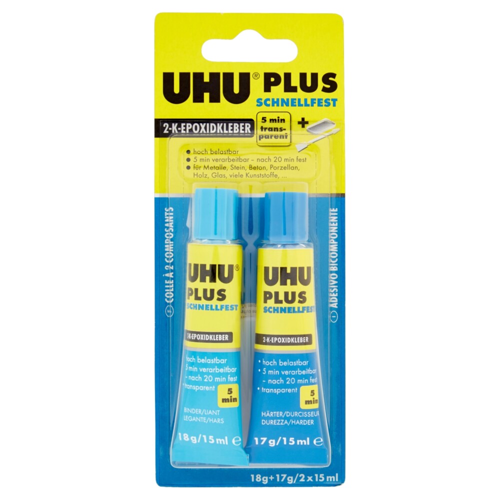 UHU - Colla epossidica a presa rapida UHU PLUS 5 MINUTI