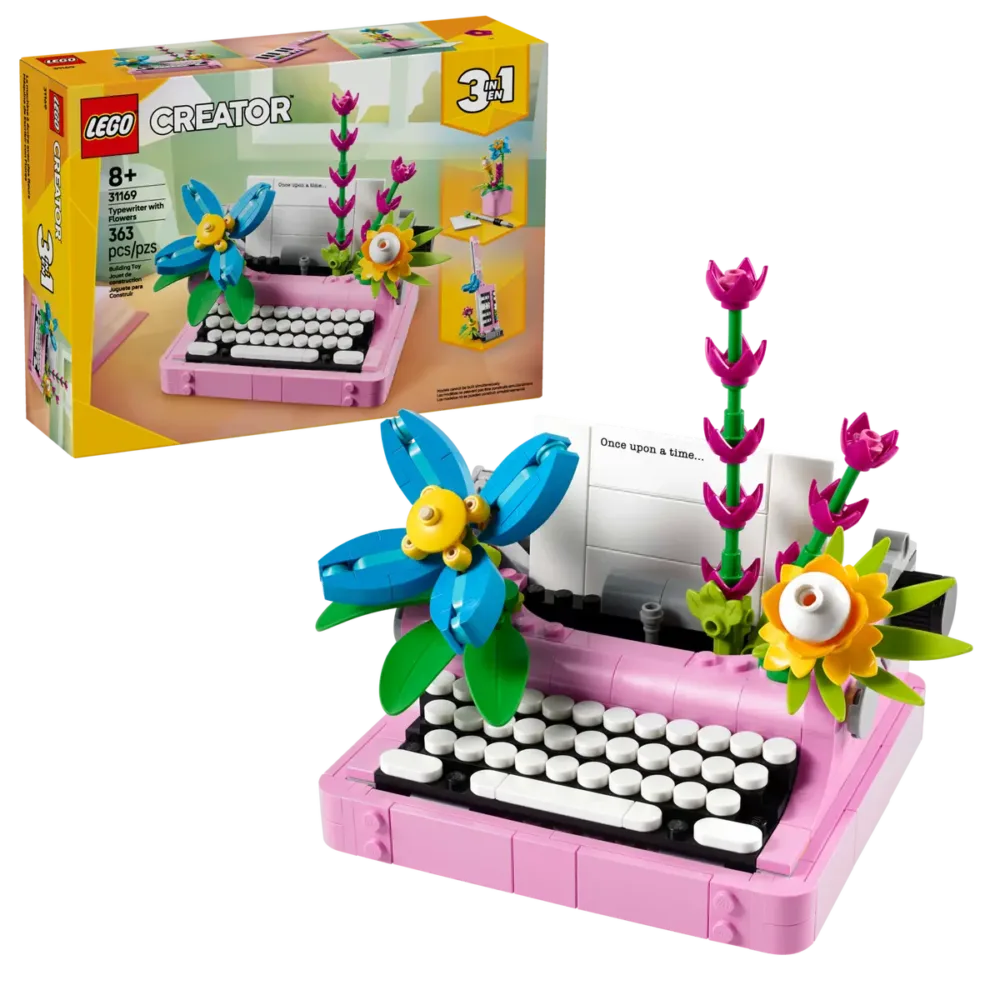 CREATOR - Macchina da scrivere con fiori