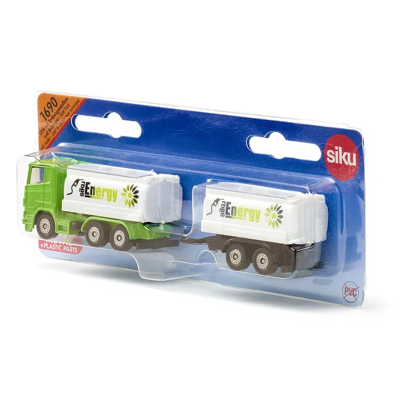 SIKU - Truck with tank truck superstructure and trailer - DIMENSIONI: 152x28x35