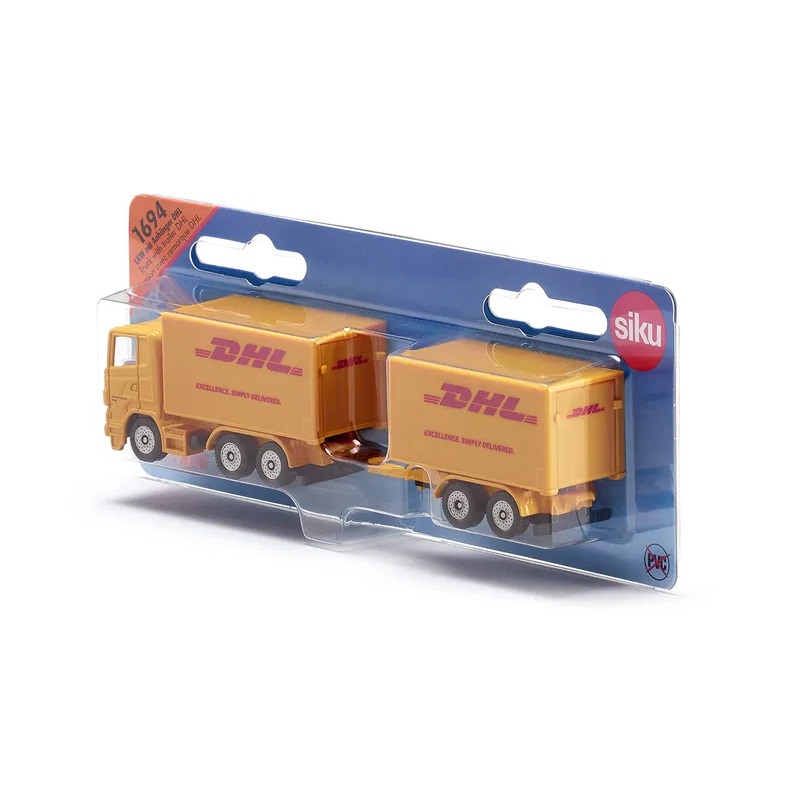 SIKU -Truck with trailer DHL - DIMENSIONI: 152x28x35 mm