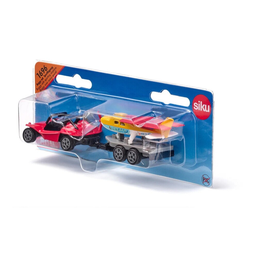 SIKU - Buggy with sporting airplane - DIMENSIONI: 152x39x38 mm