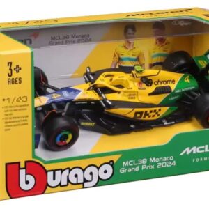 BBURAGO 1/43 -MCLAREN F1 MCL 38 2024 N.4 NORRIS - MONACO GP 2024